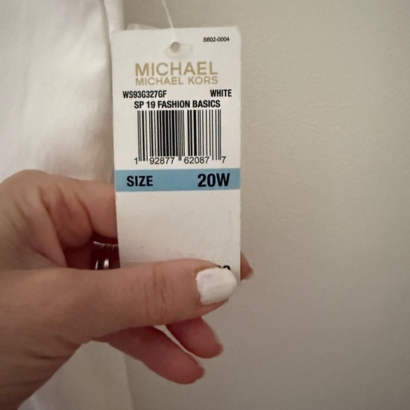 New with tags Michael Michael Kors Womens Plus Slim Fit Solid Straight Leg Pants - Picture 2 of 13